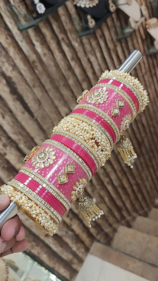 Karwachauth Special Jhumar Kada With Bangles Set Wholesale Shop In Surat
